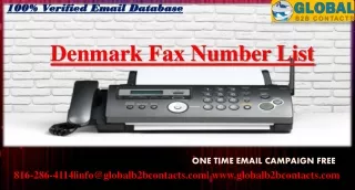 Denmark Fax Number List