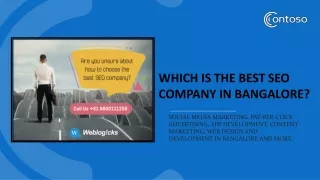 Best SEO Company In Bangalore | weblogicks.com