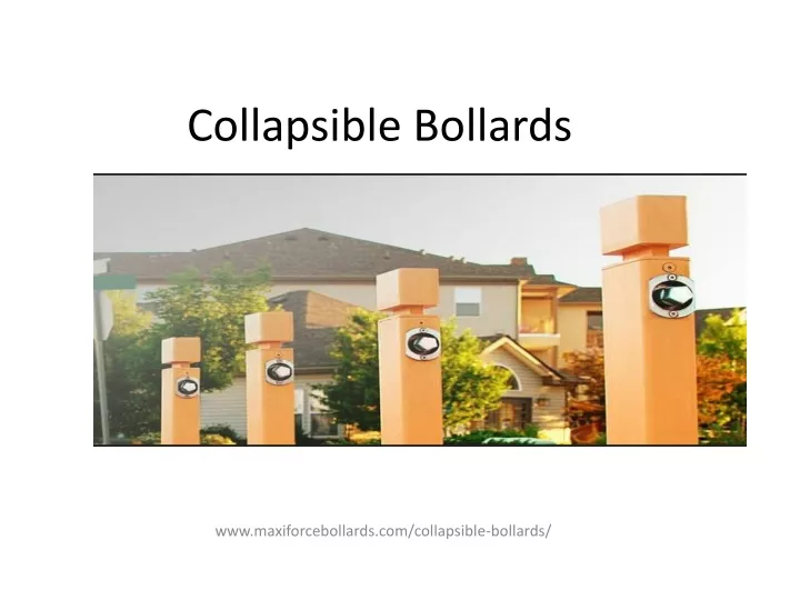 collapsible bollards