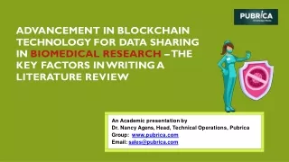 advancement in blockchain technology for data