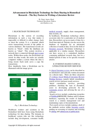 advancement in blockchain technology for data