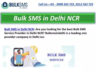 Bulk SMS in Delhi NCR