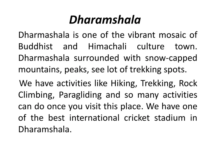 dharamshala