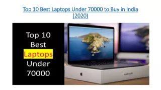 Top 10 Best Laptops Under 70000 to Buy in 2020