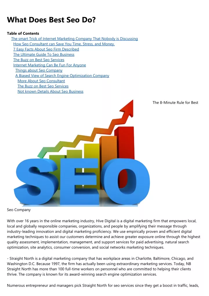 what does best seo do