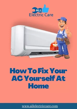 How To Fix Your AC Yourself At Home