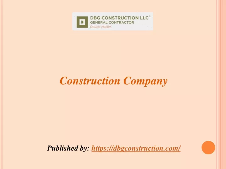construction company published by https