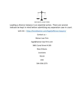 loading a divorce instance is an essential action