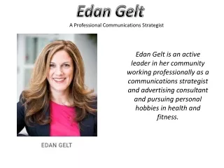 Edan Gelt - A Professional Communications Strategist