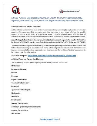 artificial pancreas artificial pancreas market