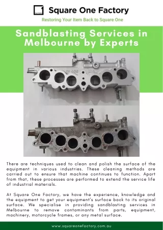 sandblasting services in melbourne by experts
