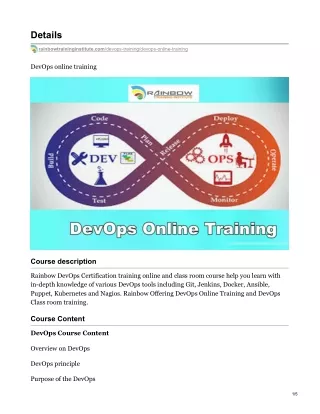 Devops online Training in Hyderabad