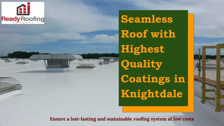 seamless roof with highest quality coatings