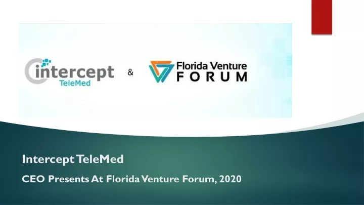 intercept telemed ceo presents at florida venture forum 2020