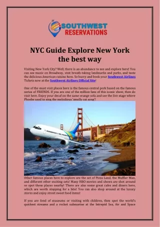 NYC Guide Explore New York the best way