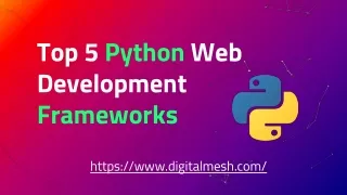 Top 5 Python Web Development Frameworks