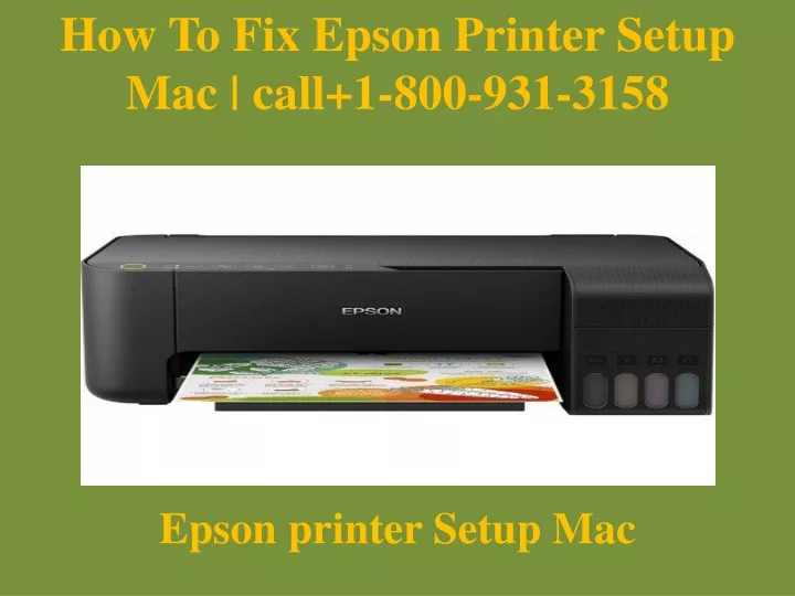 how to fix epson printer setup mac call