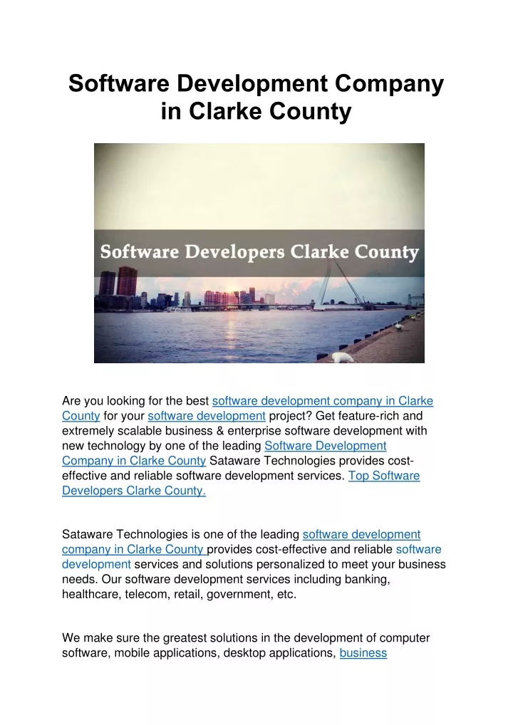 software development company in clarke county