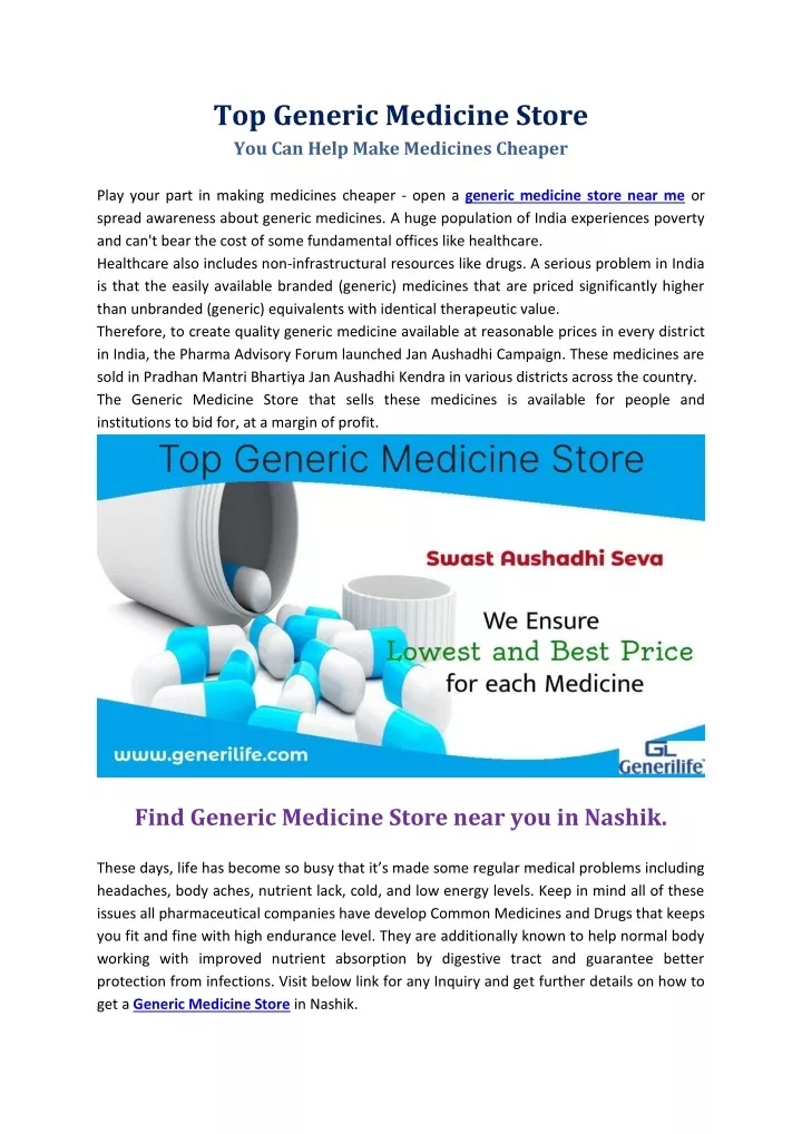 top generic medicine store you can help make