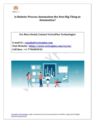 is robotic process automation the next big thing