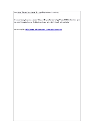 get best bigbasket clone script bigbasket clone