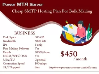 Dedicated bulk SMTP Server Cloud email server Mass mail servers
