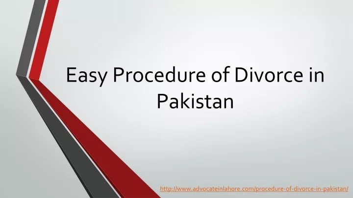 easy procedure of divorce in pakistan