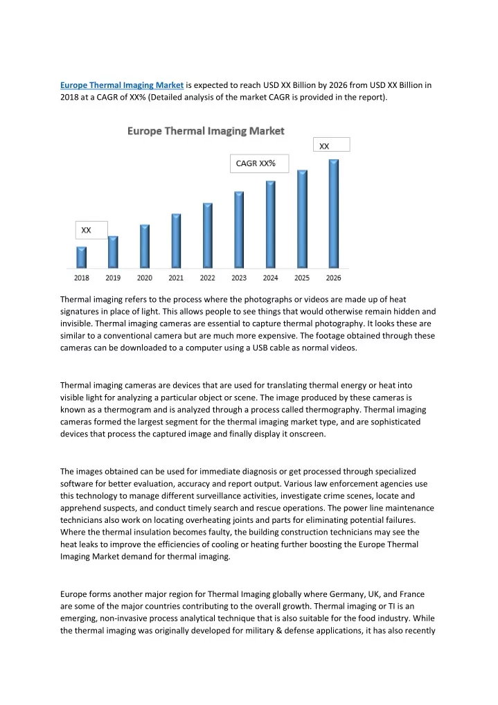 europe thermal imaging market is expected