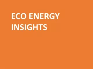 IoT enabled solutions - EcoEnergy Insights
