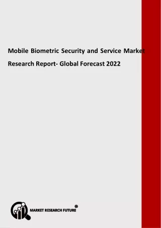 mobile biometric security and service market