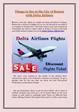 things to see in the city of boston with delta