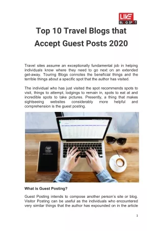 Top 10 Travel Blogs that Accept Guest Posts 2020