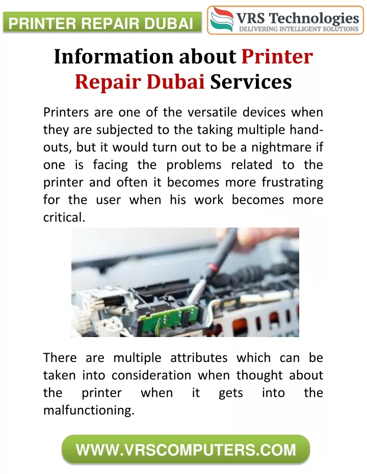 printer repair dubai information about printer