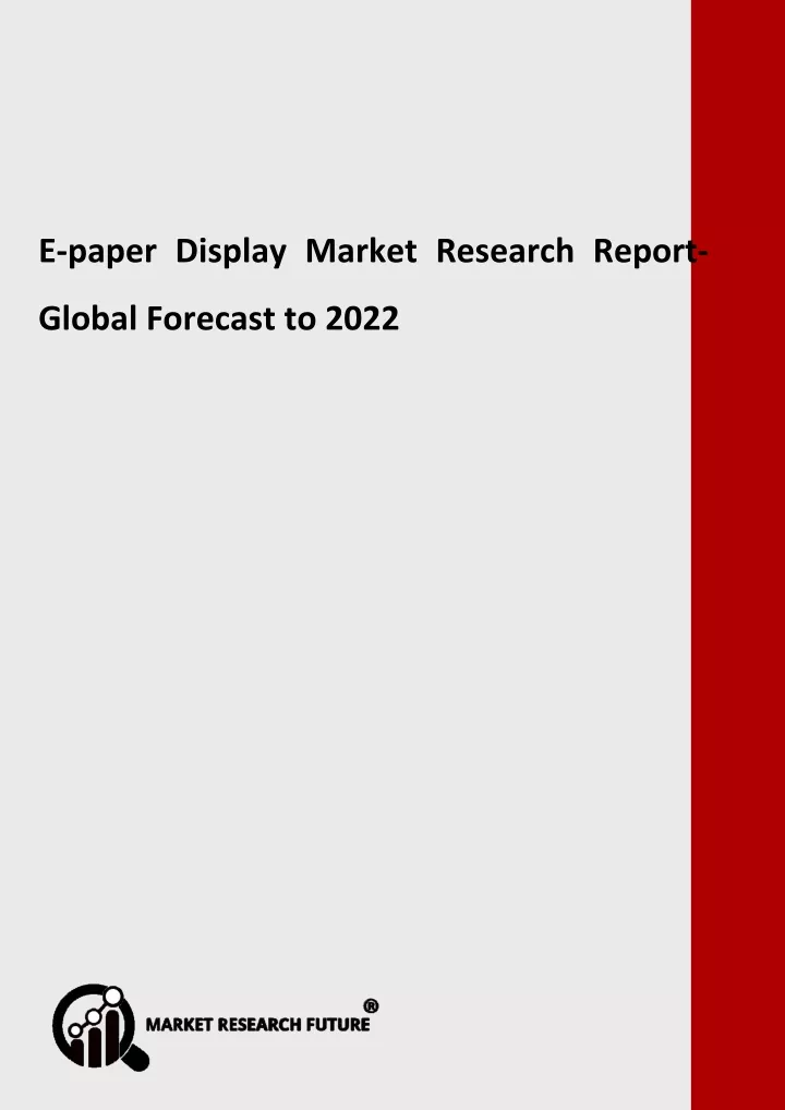 e paper display market research report global