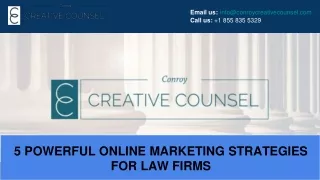 5 POWERFUL ONLINE MARKETING STRATEGIES FOR LAW FIRMS
