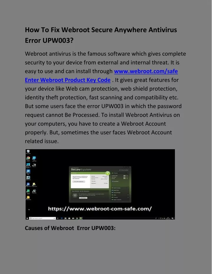 how to fix webroot secure anywhere antivirus