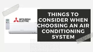 things to consider when choosing