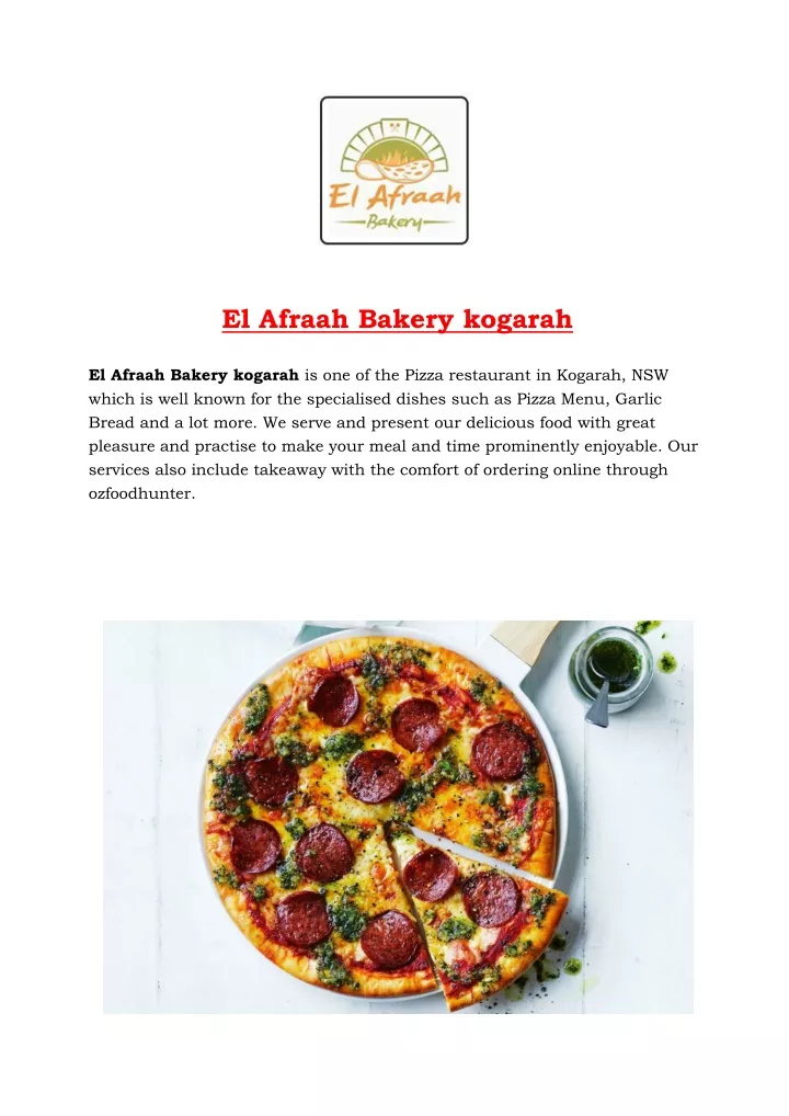 el afraah bakery kogarah