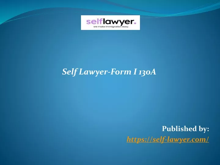 self lawyer form i 130a published by https self lawyer com