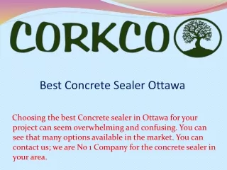 best concrete sealer ottawa