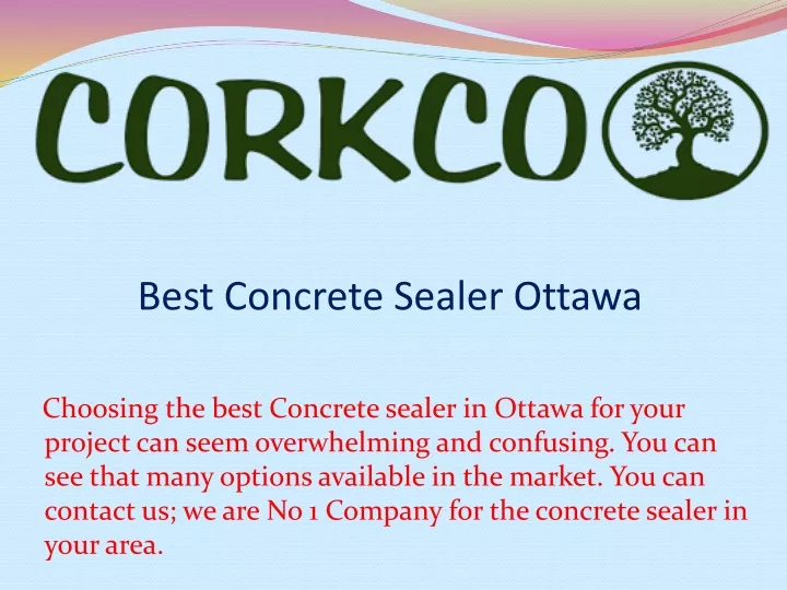 best concrete sealer ottawa