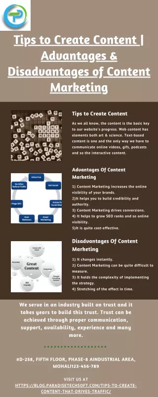 tips to create content advantages disadvantages
