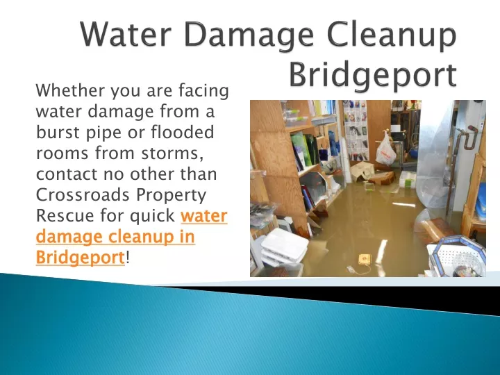 water damage cleanup bridgeport