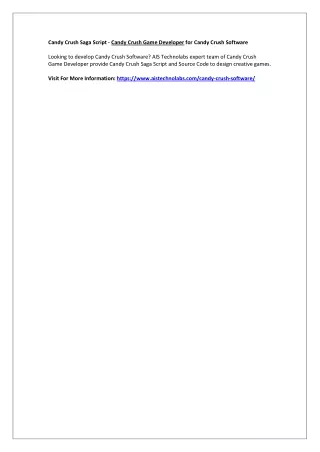 candy crush saga script candy crush game