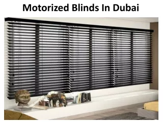 motorized blinds in dubai