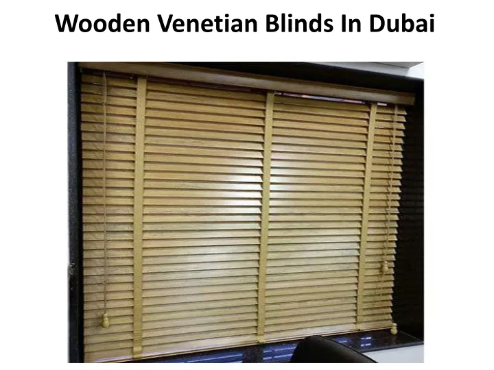 wooden venetian blinds in dubai