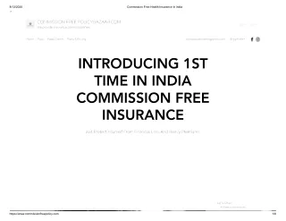 Commission Free Health Insurance Policy In india