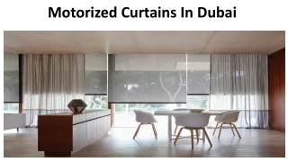 motorized curtains in dubai
