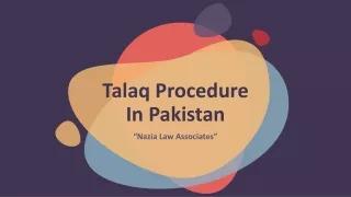 Talaq Procedure in Pakistan - Let Proceed Your Talaq Legally