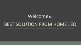 welcome to
